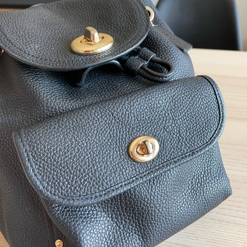 Coach Mini Turnlock Backpack - Picture 4 of 10